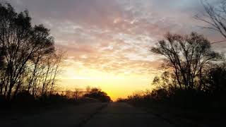 Sunrise View While Driving To Work.mosvile Road2