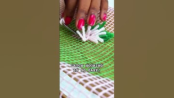 Latch hooking is so easy ✨