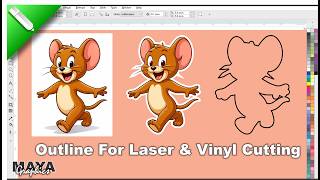 How to Create Perfect Image Outline for Laser & Vinyl Cutting | CorelDRAW Tutorial