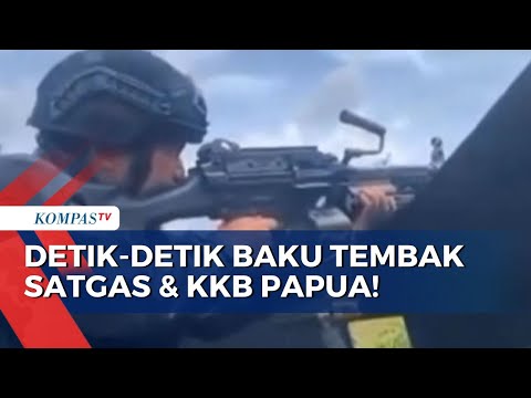 Detik-Detik Menegangkan Baku Tembak Antara Satgas Damai Cartenz dan KKB di Papua Pegunungan!