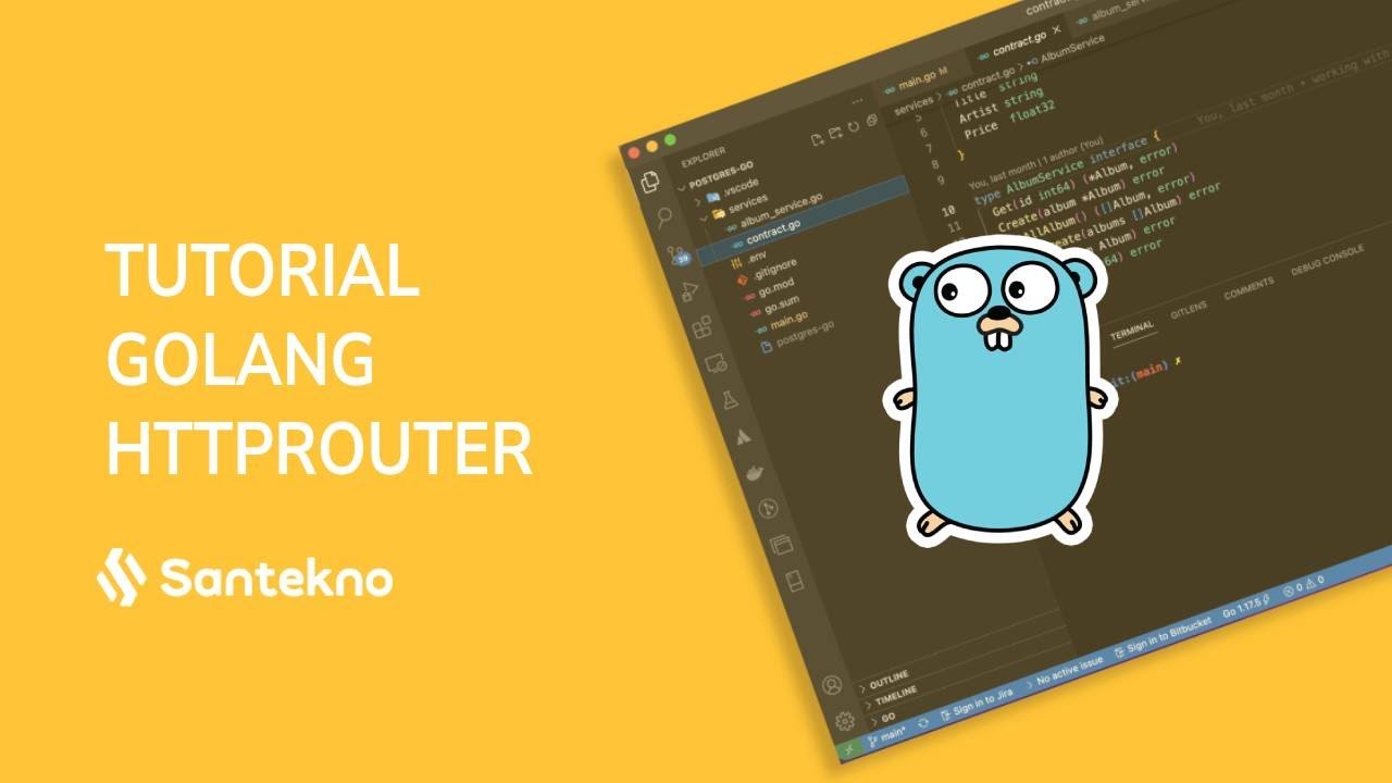 Tutorial Go - 08 Membuat Middleware Router - YouTube