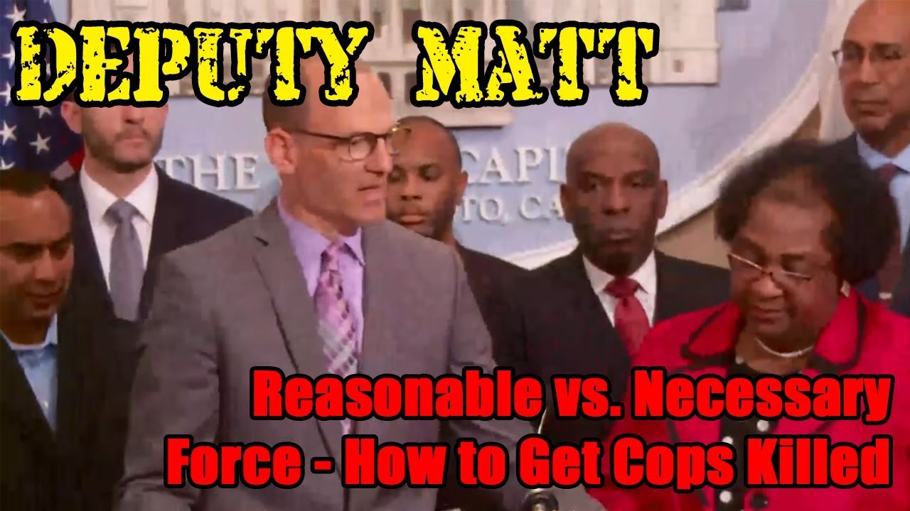 Reasonable Vs Necessary Force How To Get Cops Killed YouTube
