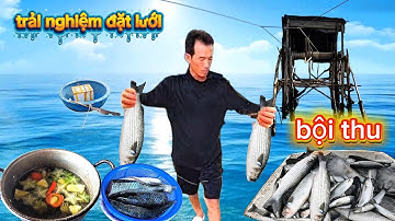 Trải nghiệm 1 ngày trên căn chòi giữa biển.nghề thả lưới cá đói bội thu tiền triệu | trang thái tv