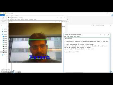 Face Recognition with Python 2.7.13 and OpenCV 2.4.11 using LBPH Algorithm