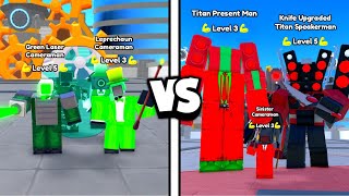 GREEN UNITS vs RED UNITS!  | Toilet Tower Defense Roblox