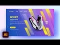 Landing Page Design | Adobe Illustrator Tutorial