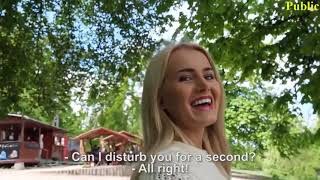 Public Pickup Of Beautiful And Cool Tall Girl