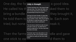 Unity is Strength Completing story।। Easy language for class 6-10