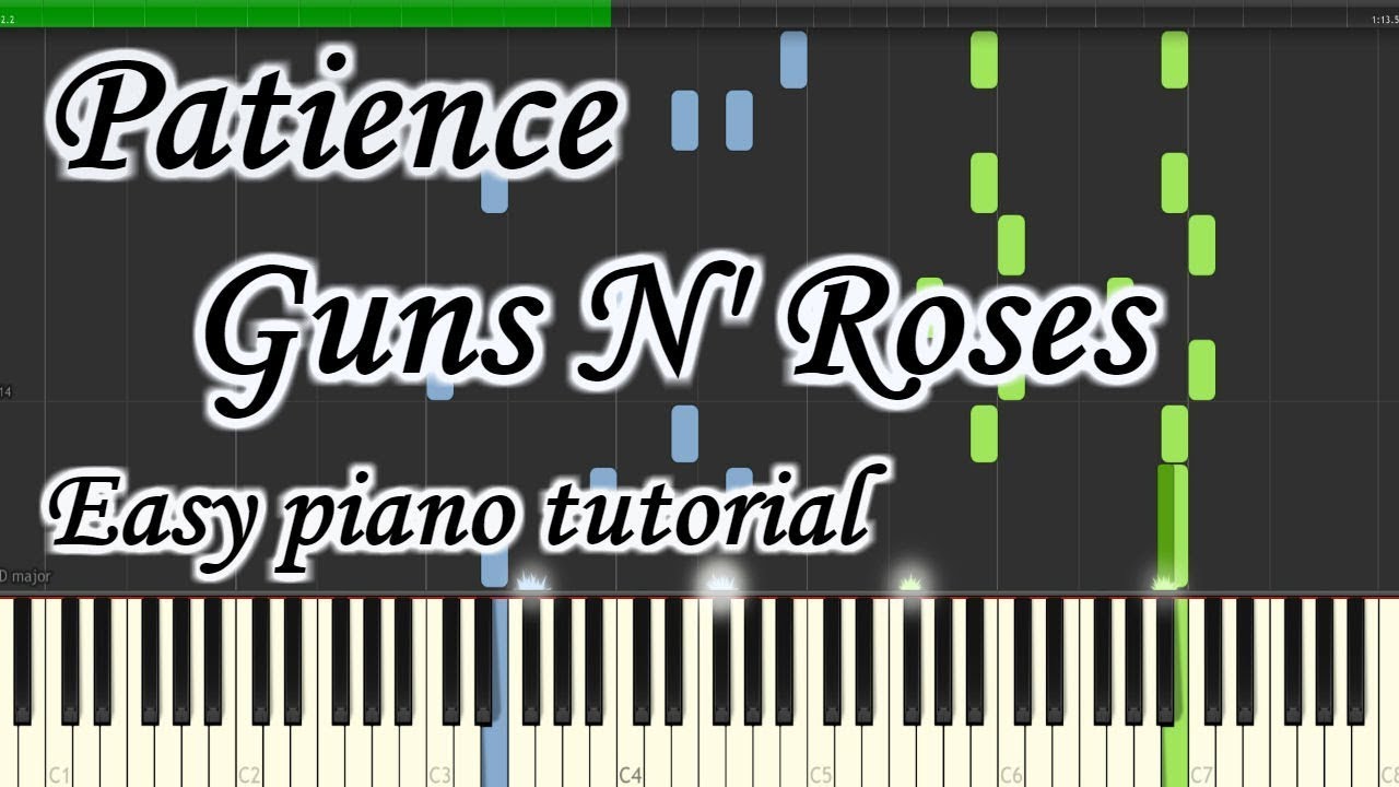 Patience - Guns N' Roses (Easy Piano) - piano tutorial