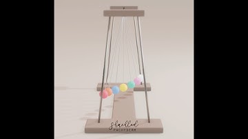 SATISFYING 3D ANIMATION - Pendulum Wave