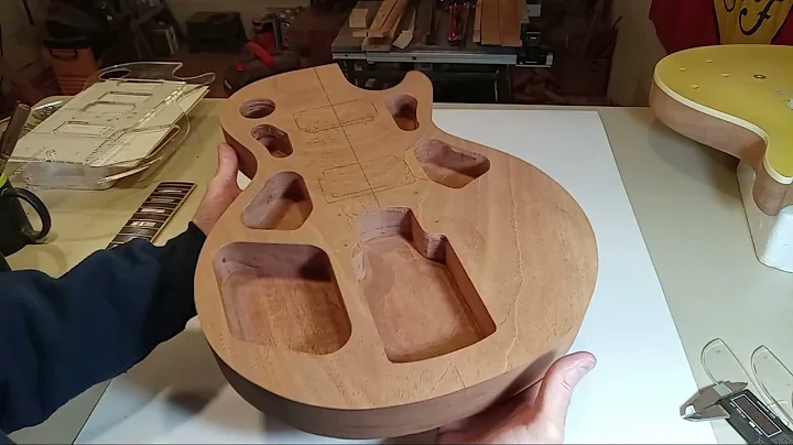 Building A 1950's Replica Goldtop Les Paul Per StewMac Templates.  (Honduran Mahogany).  Video 3