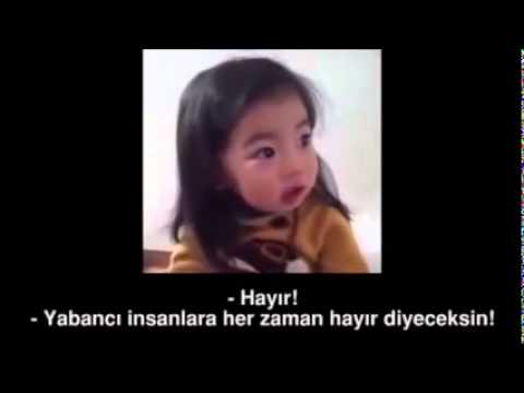 Koreli Küçük Kız - Yabancılarla Konuşma!