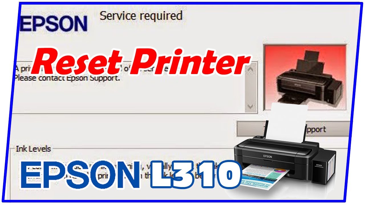 Cara Mereset Epson L310 blinking 