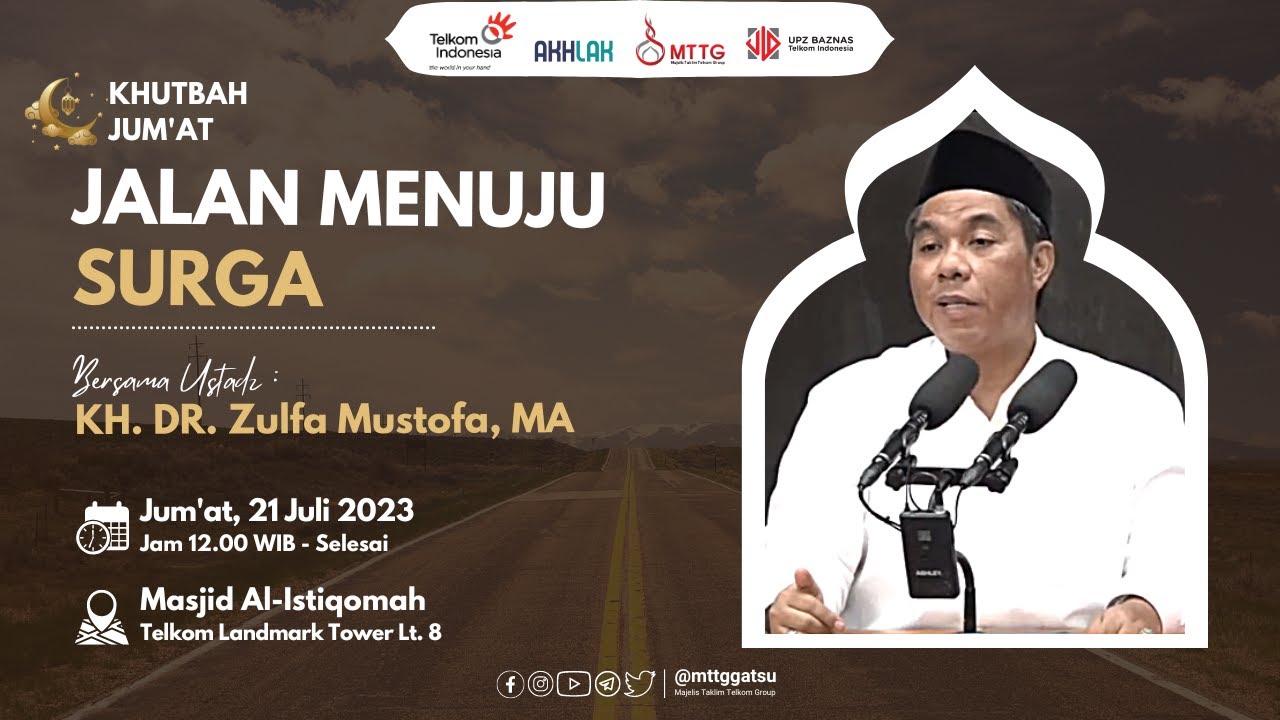 💻 [LIVE NOW] : KHUTBAH JUM'AT 👤 Bersama : KH. DR. ZULFA MUSTOFA, MA حَفِظَهُ اللهُ تَعَالىَ