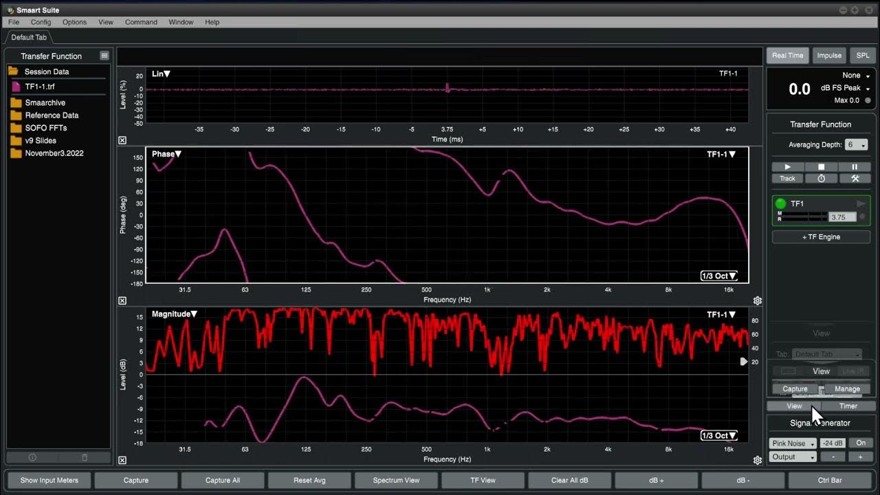 Smaart v9 Operation Realtime Interface Tour YouTube
