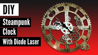 How To Make A 24” Steampunk Clock With A 14” Laser!