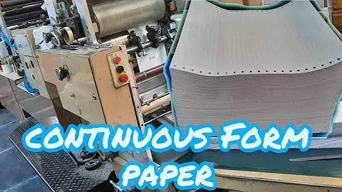 Continuous Form Paper Printing || Gazelle 6iMR