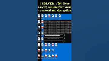 Nyxe (.nyxe) ransomware virus #Shorts #trending #Nyxe