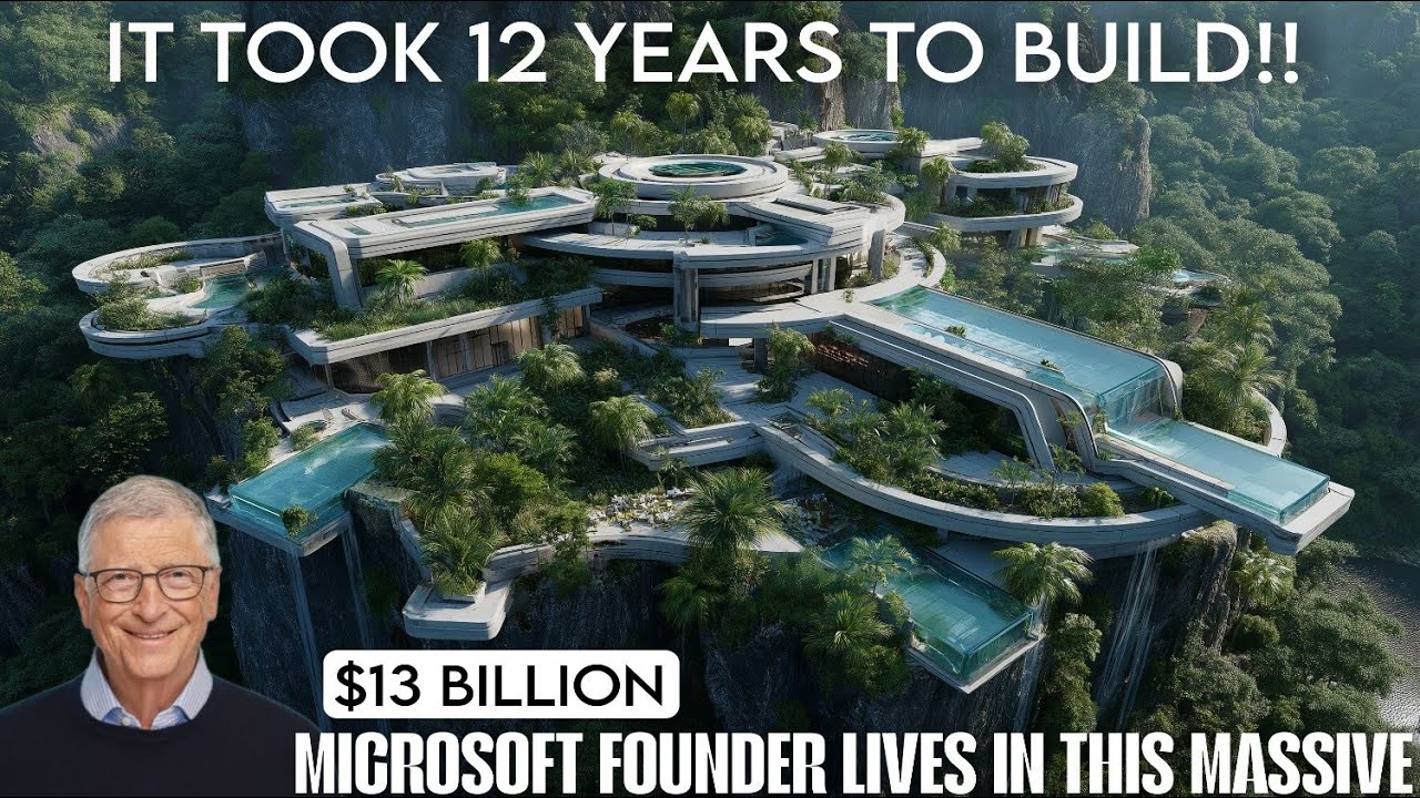 Внутри мега-особняка Билла Гейтса стоимостью 13 МИЛЛИАРДОВ ДОЛЛАРОВ, на строительство которого уш...
