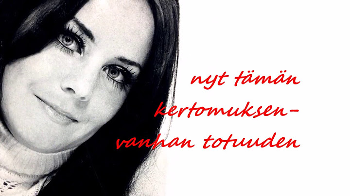 Seija Simola-  Rakkaustarina (Sanat/Lyrics)