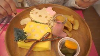 HELLO KITTY Cafe in Tokyo, Japan ♡ ハローキティ カフェ渋谷パルコ