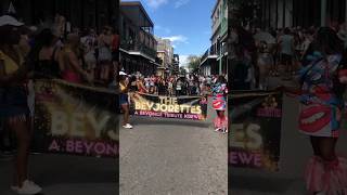 The BeyJorette’s- A #beyonce tribute Krewe here in New Orleans at Southern Decadence 2023! #pride