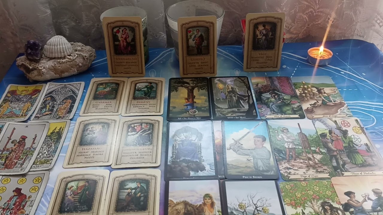 Szerelmi háromszög 💙💚❤️ Mit mutatnak a lapok?🙀🤔🫢