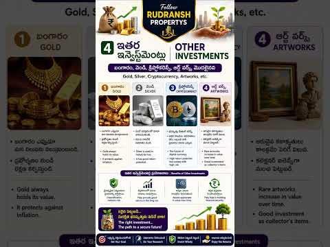 Other Types of Investment Explained 💰 | ఇతర పెట్టుబడుల రకాలు ఏవి? #investment #realestate