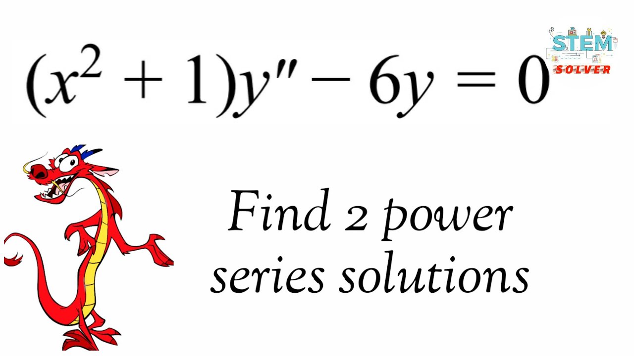 6 1 23 Find Power Series Solutions Of X 2 2 Y 3xy Y 0 De Youtube