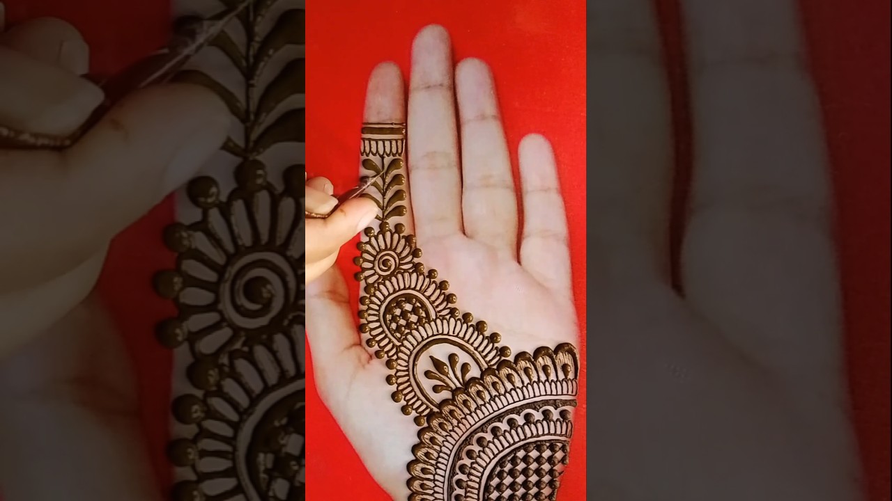 Wedding special beautiful fronthand mehndi design 😍 | Easy simple mehandi ka design 