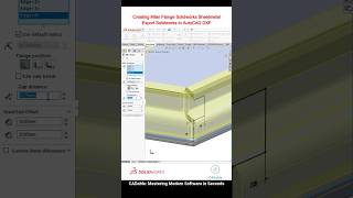 Creating Miter Flange Solidworks Sheetmetal | Export Solidworks to AutoCAD DXF #solidworkstoautocad