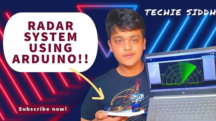 RADAR SYSTEM USING ARDUINO UNO & ULTRASONIC SENSOR | Arduino Projects | Techie Siddh