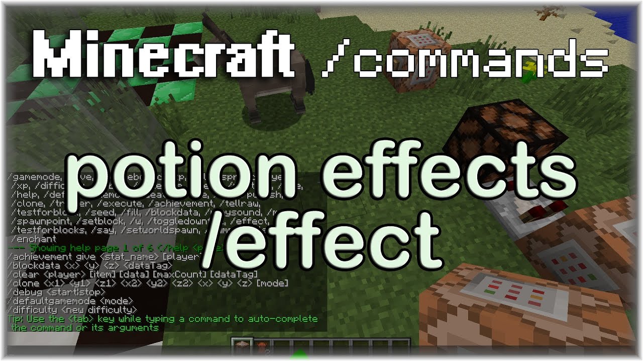 Minecraft Commands: /effect Tutorial - YouTube