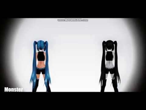 {MMD x Vocaloid} Monster ~ Meg & Dia
