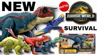 New Jurassic World Survival 2026 Dino Toys Carnotaurus More