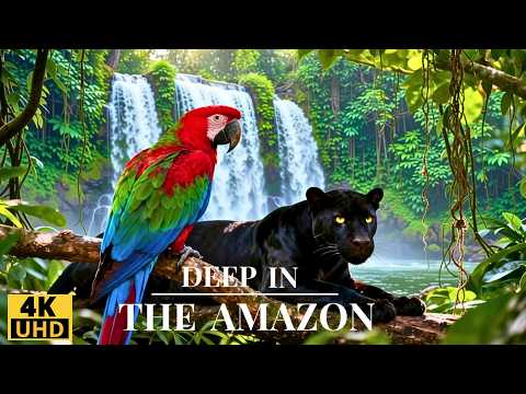 غابات الأمازون بدقة 4 حياة برية خلابة وأصوات طبيعية هادئة