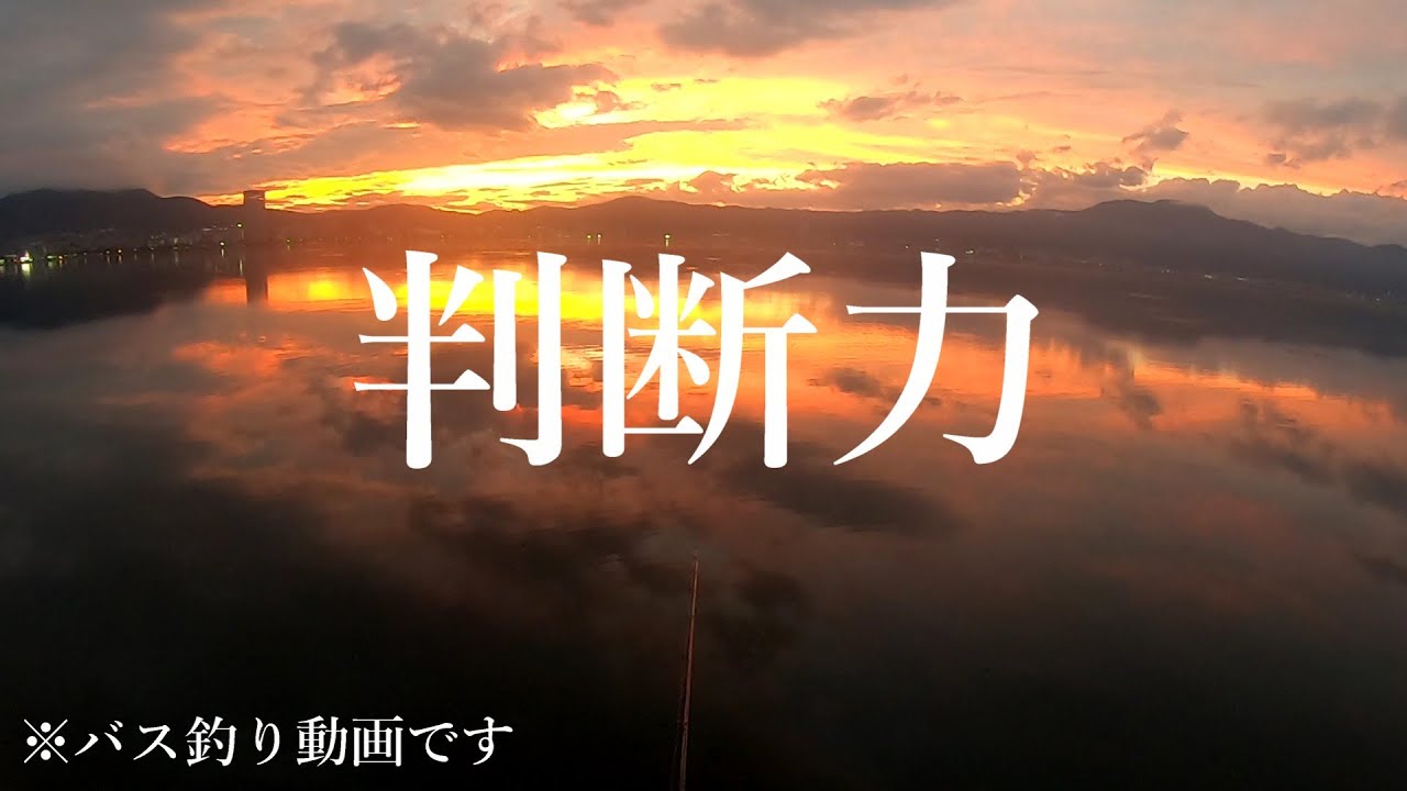 判断力って大事【琵琶湖バス釣り】