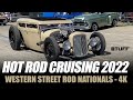 4K Cruising at the 2022 Western Street Rod Nationals in Bakersfield, CA.  Biggest hot rod car show.