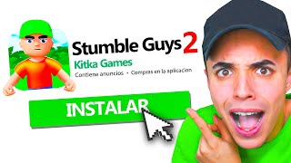 PROBÉ EL NUEVO JUEGO DE STUMBLE GUYS! 😱 BATTLE GUYS