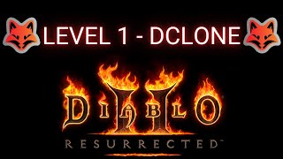 D2R - Level 1 - Dclone First Attempt Ever Sorceress - Part 2
