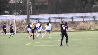 Blackhills FC G'00 - Spring 2014 - Game 6 - Crossfire Premier - Rilee Brought Down in the box, two
