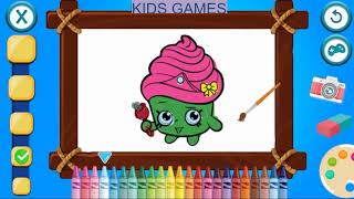 Coloring Book Shopkins Game for Kids Learn How To Draw and Color 1 screenshot 1