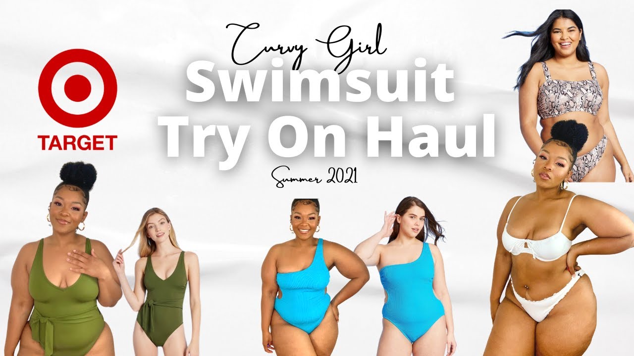 Target Swimsuit Haul Curvy Girl Edition Try on Haul YouTube