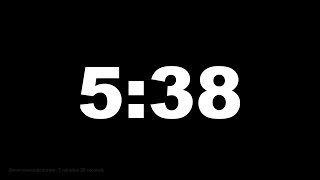 5 minutes 38 seconds [338 secs] clock timer countdown || Alarm Focus