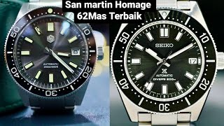 San Martin Homage Seiko 62MAS Diver watch Pertama Seiko