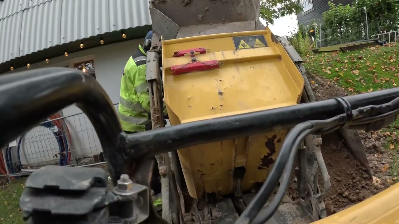 More excavation from the basement.