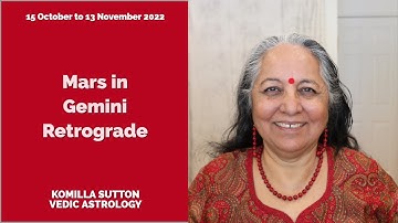 Mars in Gemini - Retrograde: Komilla Sutton