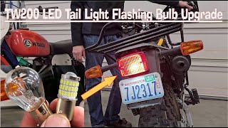 Yamaha TW200 LED Flashing Tail Light Bulb Upgrade by Hodakaguy 713 views 3 months ago 6 minutes, 5 seconds