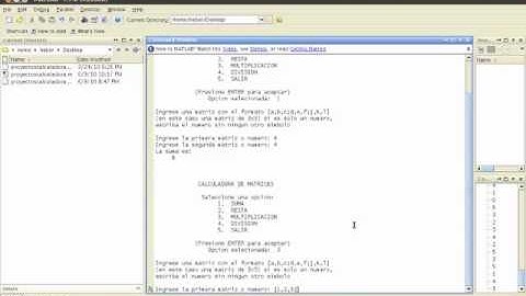Calculadora básica con Matlab