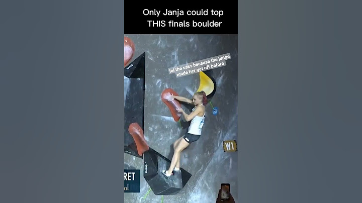 Only GOAT Janja Garnbret could top this finals boulder